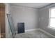 Unfinished bedroom with bare floors, a window, and wire shelving at 4171 Barrel Ln, Westfield, IN 46062