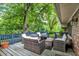 Cozy outdoor deck with lounge furniture at 4570 Moccosin Pl, Greenwood, IN 46142