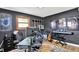 Music themed bedroom with guitars, posters, and desk at 4570 Moccosin Pl, Greenwood, IN 46142
