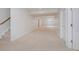 Finished basement with ample space, neutral carpeting, and recessed lighting at 4617 S Cobblestone Dr, Zionsville, IN 46077