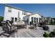 Spacious outdoor deck area with seating and a dining area perfect for entertaining guests at 4992 Fennel Dr, Pittsboro, IN 46167