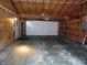 Spacious two car garage with concrete flooring at 509 Eberhart Dr, Shelbyville, IN 46176