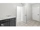 Laundry room with tile flooring, cabinets and counter space at 5409 Brandywine Dr, Whitestown, IN 46075