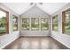 Sunroom with lots of windows, and tile floors at 5695 N Red Oak Dr, Greenfield, IN 46140