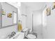 Bathroom with a towel, toilet, and shower at 6601 Valley Forge Ct, Indianapolis, IN 46237