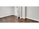 Unfinished basement features painted concrete walls and flooring at 6644 Mcfarland Rd, Indianapolis, IN 46227