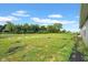 Large backyard featuring a pond, raised garden beds, and a cozy fire pit area surrounded by lush greenery at 7171 E Rising Sun S Cir, Camby, IN 46113