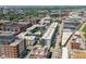 Aerial view of the neighborhood with points of interest including Bottleworks District and Mass Ave at 721 E North St # 2C, Indianapolis, IN 46202