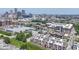 Aerial view of urban living with modern townhomes and convenient city access at 751 Switchyard Pl, Indianapolis, IN 46202
