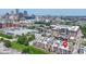 Aerial view of urban living with modern townhomes and convenient city access at 751 Switchyard Pl, Indianapolis, IN 46202