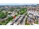 Arial photo showing the location of well-appointed townhomes amid a bustling cityscape at 751 Switchyard Pl, Indianapolis, IN 46202