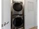 Stackable washer and dryer set in laundry room at 751 Switchyard Pl, Indianapolis, IN 46202