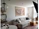 Cozy living room with hardwood floors, modern furnishings, and stylish decor accents at 751 Switchyard Pl, Indianapolis, IN 46202