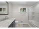 Bathroom featuring granite countertops and shower at 11603 Maze Rd, Indianapolis, IN 46259