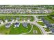 Aerial view of a residential neighborhood with well-maintained homes, green spaces, and convenient street layouts at 11809 Redpoll Trl, Noblesville, IN 46060