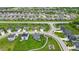 Expansive aerial view of the neighborhood showcasing the community layout and green spaces at 11809 Redpoll Trl, Noblesville, IN 46060