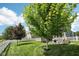 Beautiful backyard with a lush lawn, mature trees, and a patio area for outdoor enjoyment at 123 Bentree Blvd, Danville, IN 46122