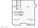 Basement floor plan featuring a utility room, living room, bathroom, and a bar area for entertaining at 1345 Lewiston Dr, Westfield, IN 46074
