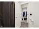 Bathroom with access to a walk-in closet, featuring modern fixtures and neutral tones at 1345 Lewiston Dr, Westfield, IN 46074