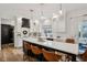 Modern kitchen boasts a large island with seating and a bright, airy feel at 1345 Lewiston Dr, Westfield, IN 46074