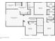 Second floor plan of the home, with bedrooms, bathrooms, and closets at 1345 Lewiston Dr, Westfield, IN 46074