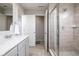 Beautiful bathroom with a walk-in shower and tile flooring at 14110 Bay Willow Dr, Fishers, IN 46037