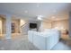 Finished basement with plush seating and a media center, perfect for entertaining at 14982 Dawnhaven Dr, Westfield, IN 46074