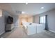 Basement area with modern seating, a TV, and a comfortable ambiance at 14982 Dawnhaven Dr, Westfield, IN 46074