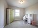 Cozy bedroom with a vintage wardrobe and a stylish white desk set at 14982 Dawnhaven Dr, Westfield, IN 46074
