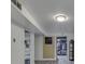 Basement with built in shelves and a door leading to closet at 1504 Mcclure Rd, Columbus, IN 47201