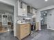 Bright kitchen with white subway tile, modern appliances, and sleek cabinetry at 1504 Mcclure Rd, Columbus, IN 47201