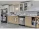 Bright, updated kitchen featuring modern appliances, sleek cabinetry, and quartz countertops at 1504 Mcclure Rd, Columbus, IN 47201