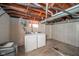 Basement laundry room with washer and dryer hookups at 2908 Sherman St, Anderson, IN 46016