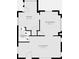 Layout shows the kitchen, dining room, stairway and living room on the main floor at 4709 E New York St, Indianapolis, IN 46201