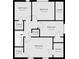 A clear floor plan showing bedroom layouts and closet spaces for a home at 4715 E New York St, Indianapolis, IN 46201