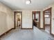 The kitchen includes multiple entrances and an open floor plan at 4715 E New York St, Indianapolis, IN 46201
