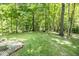 Green backyard with trees and a grassy area perfect for outdoor enjoyment at 5530 Shawnee Trail South Dr, Indianapolis, IN 46220