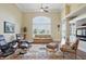 Spacious living room featuring high ceilings, a large window, and comfortable seating at 5940 Chapmans Trl, Carmel, IN 46033