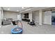 Spacious finished basement features a large entertainment area and workout space for Gathering and friends at 6107 Flagler Ln, Brownsburg, IN 46112