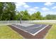 Private basketball court set in a lush backyard, perfect for recreation and friendly competition at 6107 Flagler Ln, Brownsburg, IN 46112