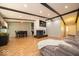 Bright open floor plan with a living room and dining room area with hardwood floors at 640 Shady Creek Ct, Greenwood, IN 46142