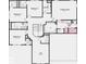 Upstairs floorplan featuring the primary suite, three bedrooms, laundry room, loft, and two bathrooms at 6770 W Buck Stone Dr, McCordsville, IN 46055