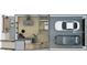 Detailed floor plan showcasing the layout of the property, including the garage, office, and bathroom at 711 E 16Th St, Indianapolis, IN 46202