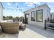 Comfortable rooftop deck featuring city views, outdoor seating, and string lights for entertaining at 711 E 16Th St, Indianapolis, IN 46202