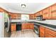 Kitchen featuring stainless steel appliances, and beautiful wooden cabinets at 7168 Camwell Dr, Indianapolis, IN 46268