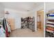 Spacious closet with shelves, clothing racks, and ample storage at 7193 Wythe Dr, Noblesville, IN 46062