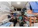 Well-organized storage room with shelves filled with containers and household items at 7193 Wythe Dr, Noblesville, IN 46062