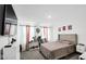 Cozy bedroom features carpet floors, plush bedding, and ample natural light from the windows at 8690 Lester Pl, Pendleton, IN 46064