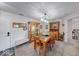 Cozy dining room with a hutch, table, and access to additional living spaces at 8720 Yardley Ct # 207, Indianapolis, IN 46268