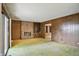 The living room showcases a brick fireplace and built-in shelves, creating a cozy atmosphere at 9101 Ditch Rd, Indianapolis, IN 46260